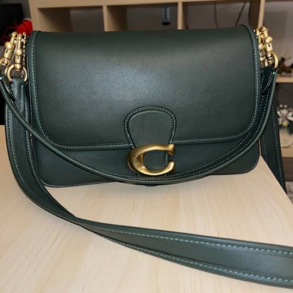 Looking for Coach soft tabby in Amazon Green